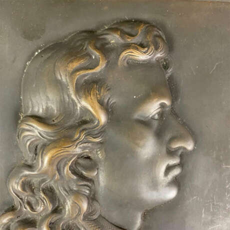 Reliefportrait "Schiller" - Bronze, braun patinier - photo 2