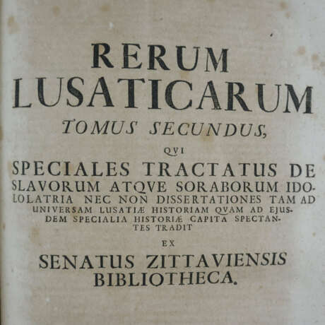 Sammelband Scriptores Rerum Lusaticar - drei zusam - photo 2