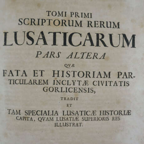 Sammelband Scriptores Rerum Lusaticar - drei zusam - photo 11