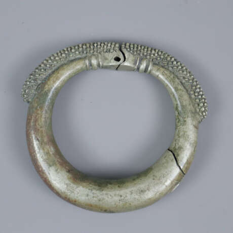 Schwerer Bhil-Fußreif - Indien, Rajastan, Metall, - photo 1