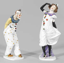 Paar seltene Figuren "Pierrot" und "Pierrette"