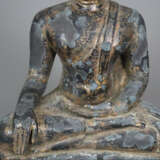 Buddha Maravijaya - Thailand, Bronze, Goldlackfass - photo 3