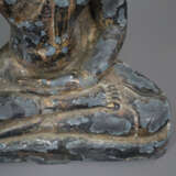 Buddha Maravijaya - Thailand, Bronze, Goldlackfass - photo 5