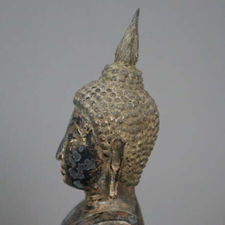 Buddha Maravijaya - Thailand, Bronze, Goldlackfass - photo 6