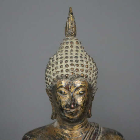 Zwei stehende Buddhas - Thailand 20.Jh., Bronze, G - photo 5