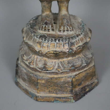 Zwei stehende Buddhas - Thailand 20.Jh., Bronze, G - photo 7