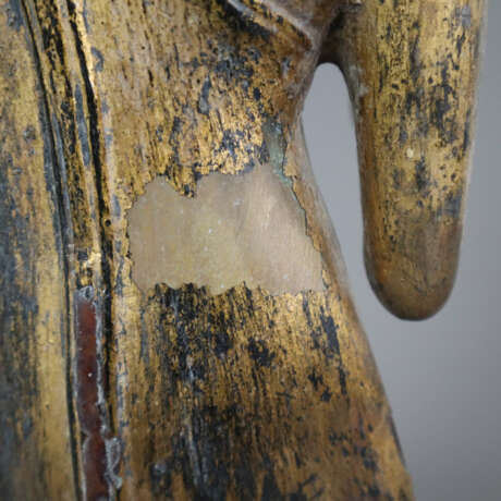 Zwei stehende Buddhas - Thailand 20.Jh., Bronze, G - photo 9