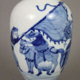 Blau-weiße Vase - China, nach 1900, Porzellan, ovo - photo 3