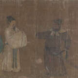 Seidenmalerei mit Figurenstaffage - China, feine, - Foto 1