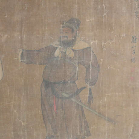 Seidenmalerei mit Figurenstaffage - China, feine, - photo 4