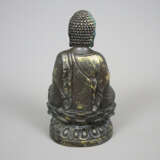 Figur des Buddha Amitabha - China, Metallguss dunk - фото 7