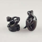 Zwei Katabori-Netsuke / Erotika - Japan, ca. Taish - photo 2