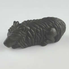 Katabori-Netsuke "Schafbock" - Japan, 1.Hälfte 20.