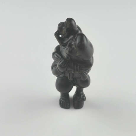 Katabori-Netsuke "Sarumawashi" - Japan, 1.Hälfte 2 - photo 2