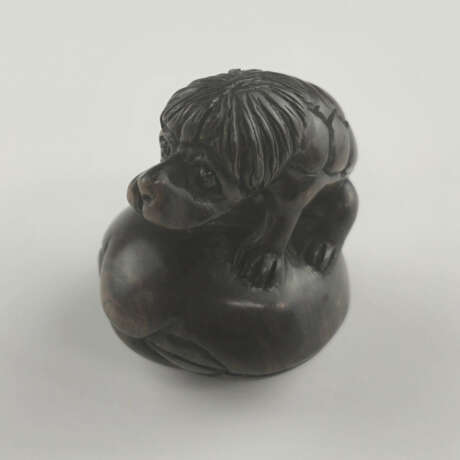 Katabori-Netsuke "Kappa auf Muschel" - Japan, 1.Hä - photo 1