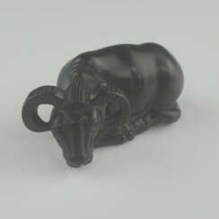 Katabori-Netsuke "Wasserbüffel" - Japan, 1.Hälfte