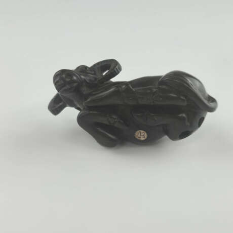 Katabori-Netsuke "Wasserbüffel" - Japan, 1.Hälfte - photo 4