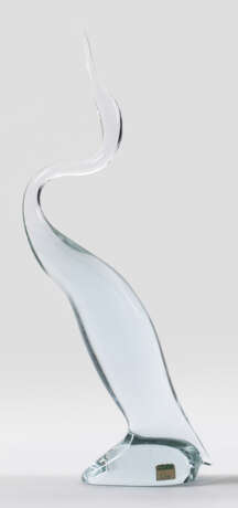 Große moderne Reiher-Glasskulptur von Miroslav Klinger - Foto 1