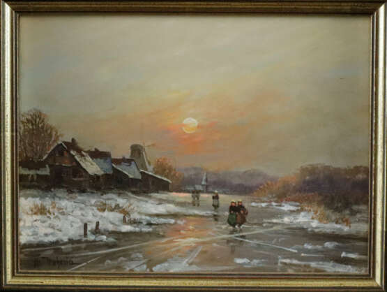 Mehrina, Hamid (*1942 Iran) - Winterlandschaft mit - Foto 1