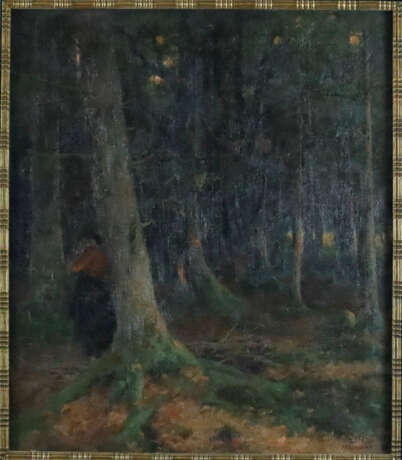 Rüger, H. Otto (XIX-XX) - Trauernde im Herbstwald, - Foto 10