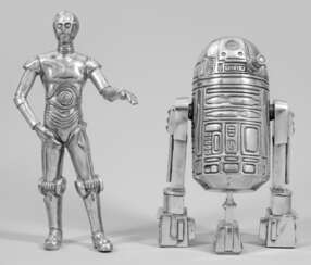 Zwei "Star Wars"-Figuren "R 2-D2" und "C-3PO"
