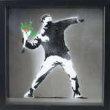 Banksy - "Dismal Shadow Box" mit "Blumenwerfer"-Mo - photo 1