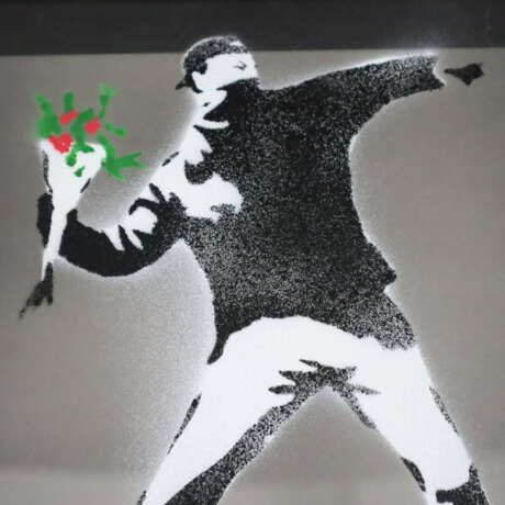 Banksy - "Dismal Shadow Box" mit "Blumenwerfer"-Mo - photo 2