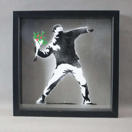 Banksy - "Dismal Shadow Box" mit "Blumenwerfer"-Mo - photo 5