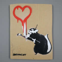 Banksy (*1974 Bristol, nach) - "Love Rat", 2015, S