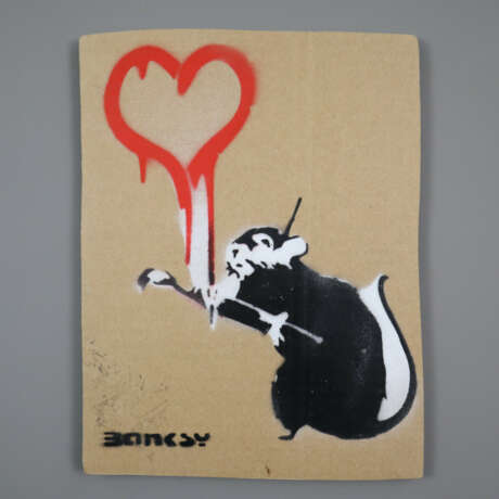 Banksy (*1974 Bristol, nach) - "Love Rat", 2015, S - photo 1