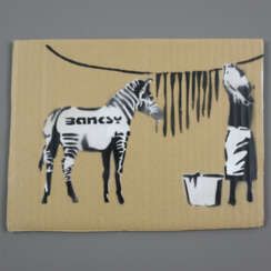 Banksy (*1974 Bristol, nach) - "Washing Zebra", 20