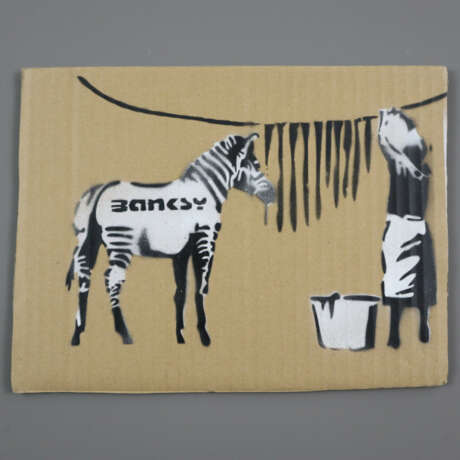 Banksy (*1974 Bristol, nach) - "Washing Zebra", 20 - photo 1