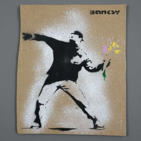 Banksy (*1974 Bristol, nach) - "Blumenwerfer", 201 - photo 1