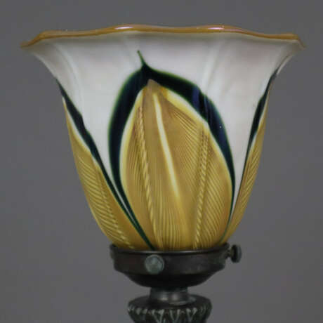 Jugendstil Tischlampe - um 1900/10, floral reliefi - photo 3