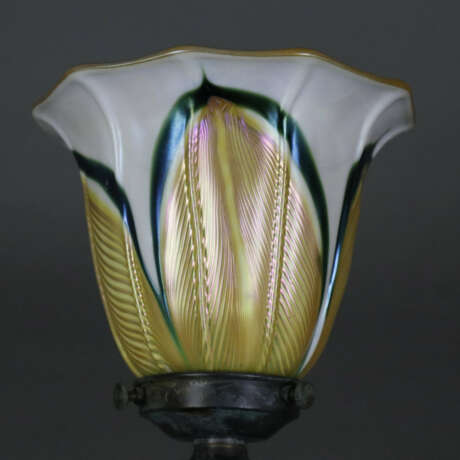 Jugendstil Tischlampe - um 1900/10, floral reliefi - Foto 6