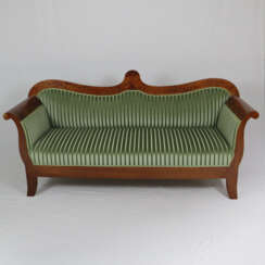 Biedermeier-Sofa - 19. Jh., Kirschbaum mit Wurzelf