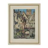 Janis Brekte. Aquarelle Old Riga. Wash and watercolor on paper 20th century - photo 4