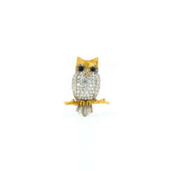 OWL-DIAMOND-BROOCH