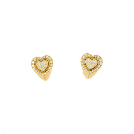 HEART-DIAMOND-EAR-STUD-CLIPS - photo 1