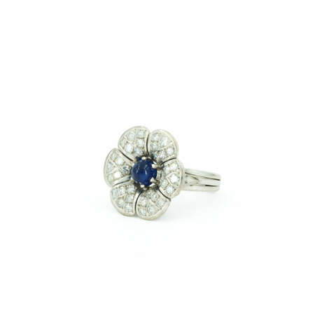 SAPPHIRE-DIAMOND-RING - фото 2