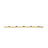 LAPIS-LAZULI-CURB-CHAIN-BRACELET - фото 2