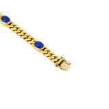 LAPIS-LAZULI-CURB-CHAIN-BRACELET - фото 4