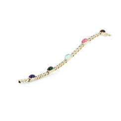 GEMSTONE-CURB-CHAIN-BRACELET