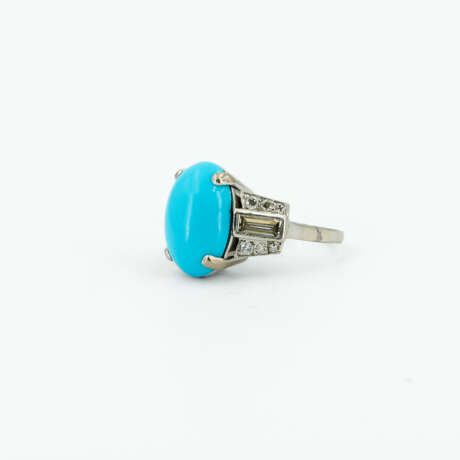 TURQUOISE-DIAMOND-RING - photo 1