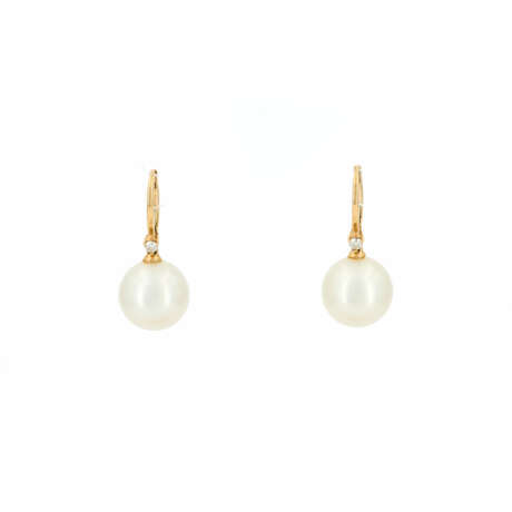 PEARL-DIAMOND-EARRINGS - photo 1