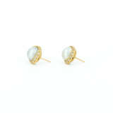 PEARL-DIAMOND-SET: RING AND EAR STUDS - photo 2