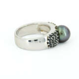 TAHITI-PEARL-DIAMOND-SET: RING, PENDANT AND CREOLES - photo 4