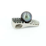 TAHITI-PEARL-DIAMOND-SET: RING, PENDANT AND CREOLES - photo 8