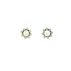 PEARL-DIAMOND-SET: RING, PENDANT AND EAR STUDS