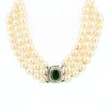 PEARL-EMERALD-DIAMOND-NECKLACE - фото 1